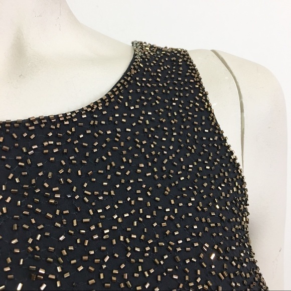 Bieff Basix little black dress Silk Beaded - Picture 4 of 7